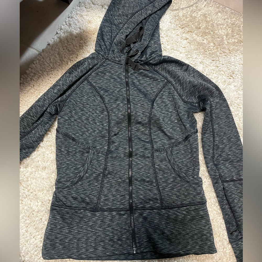 Athleta Women’s Heather Grey Full Zip Jacket - Size Small